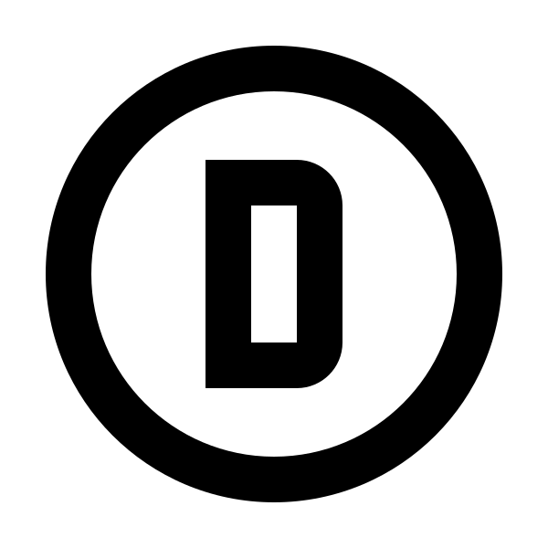 Alpha D Circle Outline