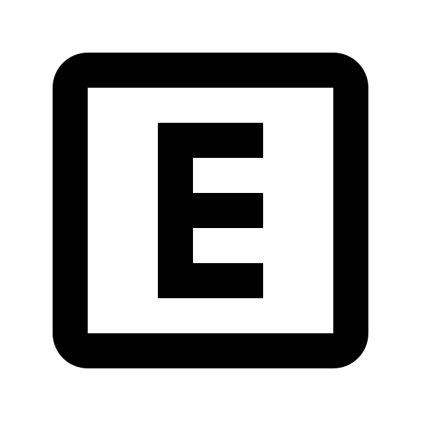 Alpha E Box Outline