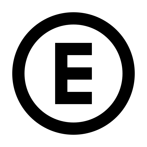 Alpha E Circle Outline