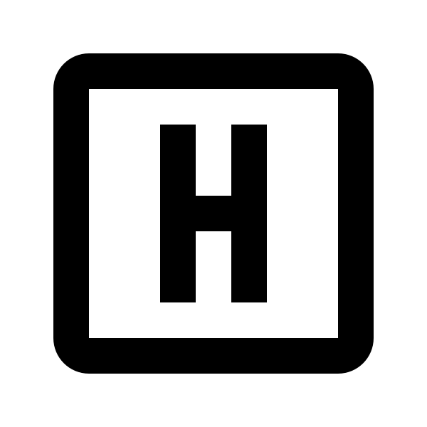 Alpha H Box Outline
