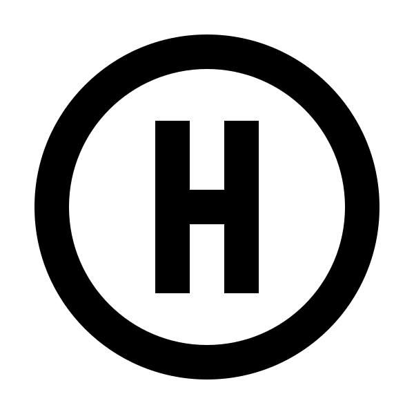 Alpha H Circle Outline
