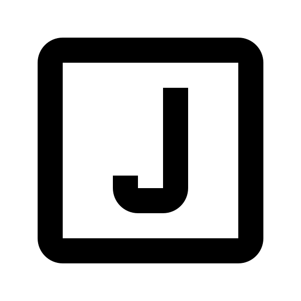 Alpha J Box Outline