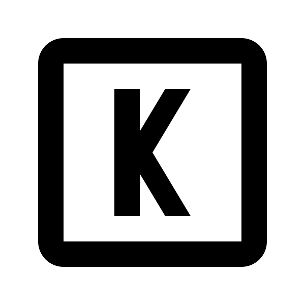Alpha K Box Outline