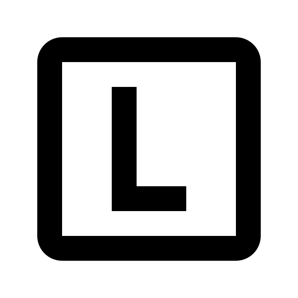 Alpha L Box Outline