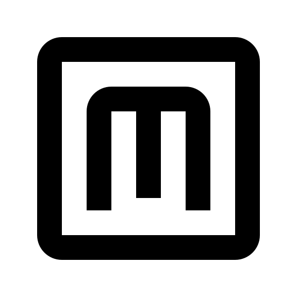 Alpha M Box Outline
