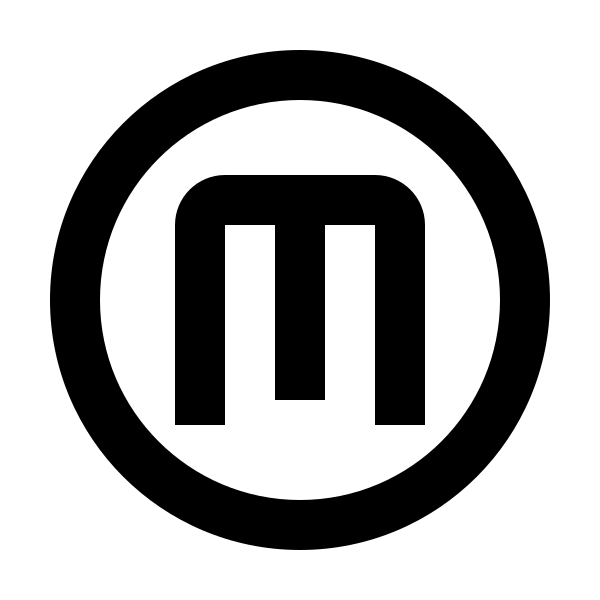 Alpha M Circle Outline