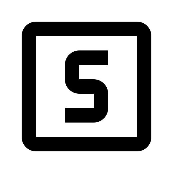 Alpha S Box Outline