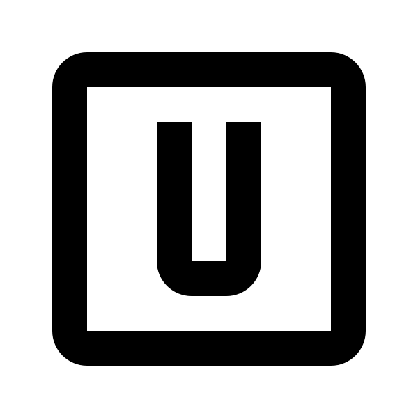 Alpha U Box Outline