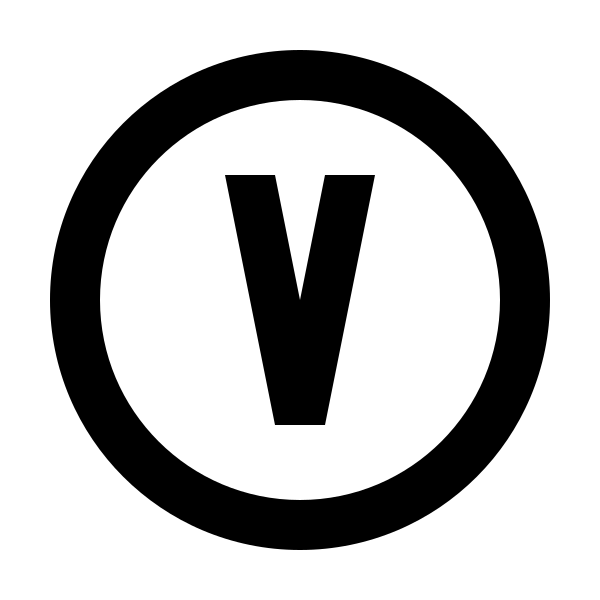 Alpha V Circle Outline