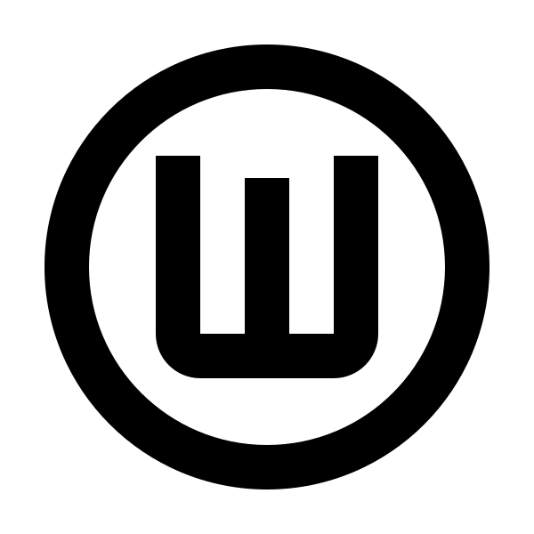 Alpha W Circle Outline