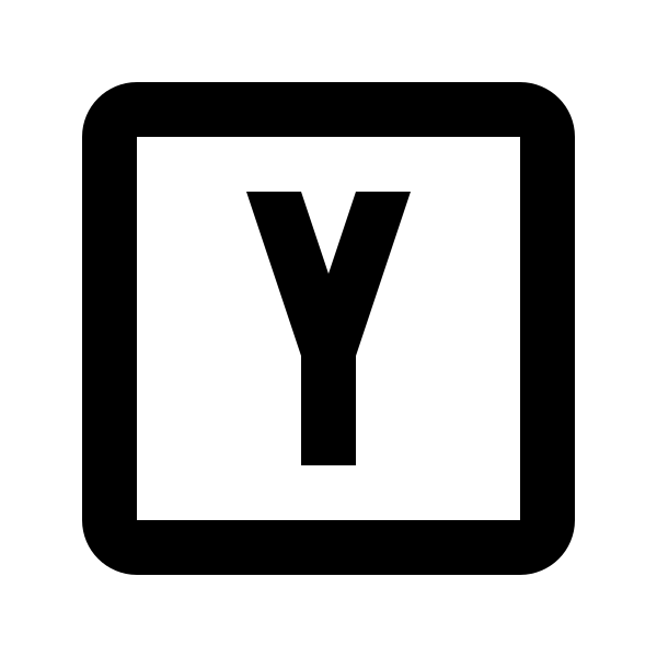 Alpha Y Box Outline