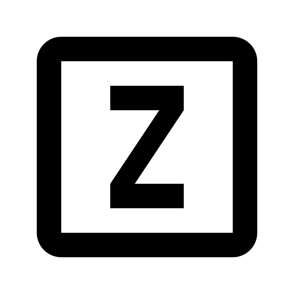 Alpha Z Box Outline