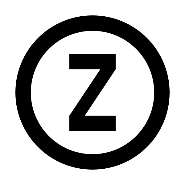 Alpha Z Circle Outline