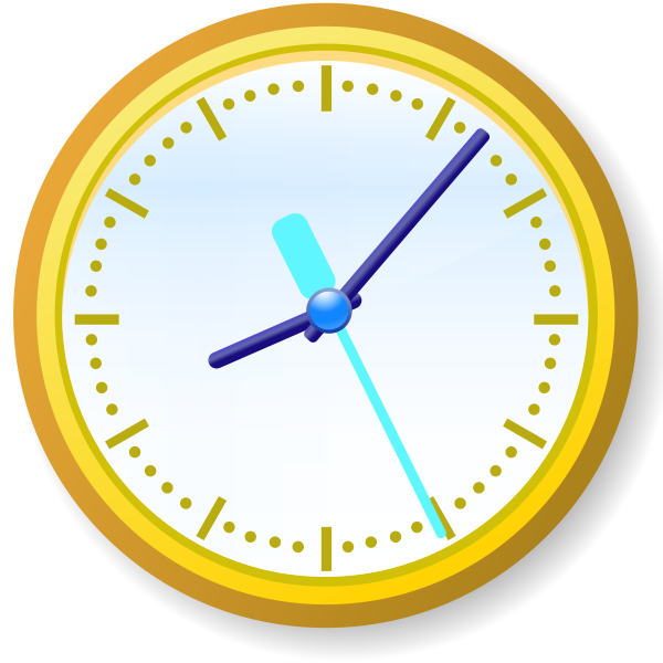 Ambox Clock Yellow