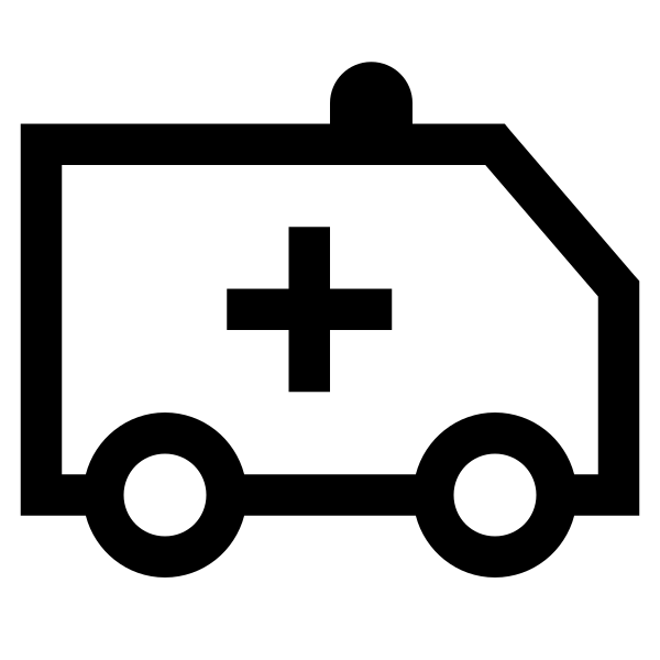 Ambulance Solid Vector
