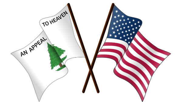 American Christian Nationalism 4 Flags Symbol Vector