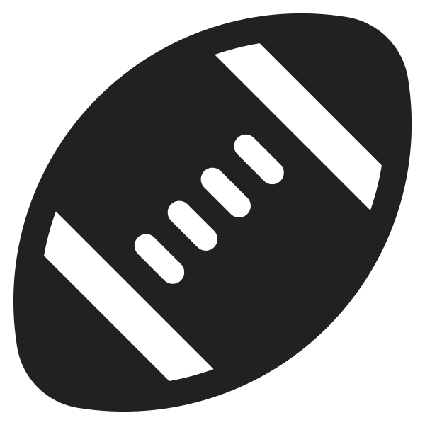 American Football High Contrast Vector