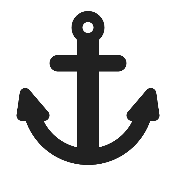 Anchor High Contrast Vector