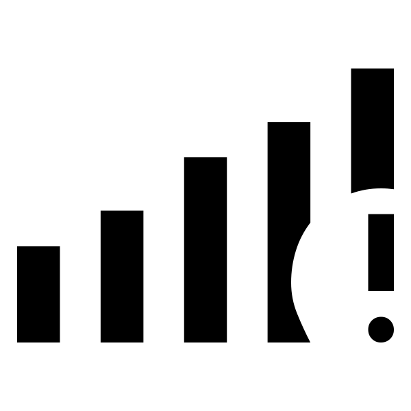 Android Cell 5 Bar Alert Fill