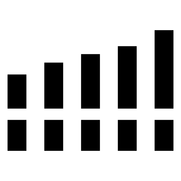 Android Cell Dual 5 Bar Fill