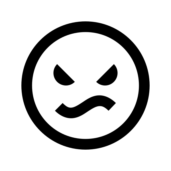 Angry Solid Vector