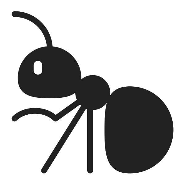 Ant High Contrast Vector