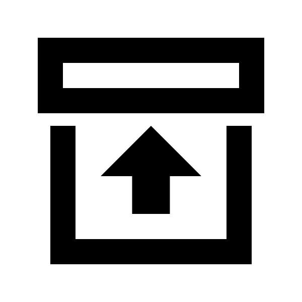 Archive Arrow Up Outline