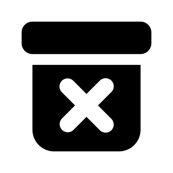 Archive Box X Mark
