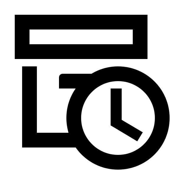 Archive Clock Outline