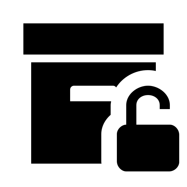 Archive Lock Open