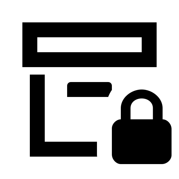 Archive Lock Outline