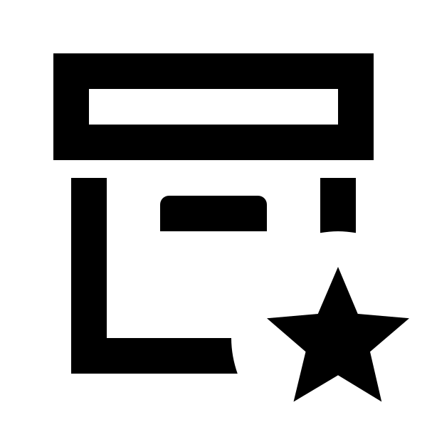 Archive Star Outline