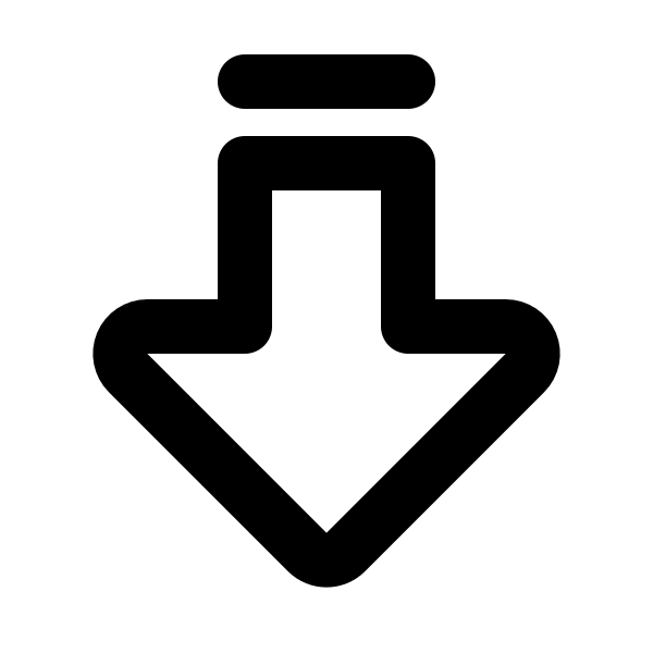 Arrow Big Down Line