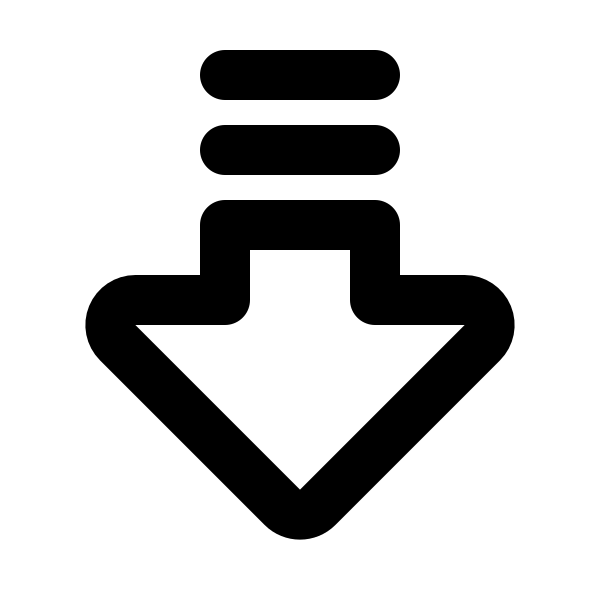 Arrow Big Down Lines