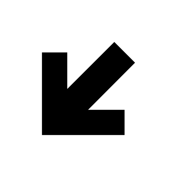 Arrow Bottom Left Thick