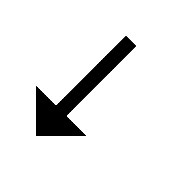 Arrow Bottom Left Thin