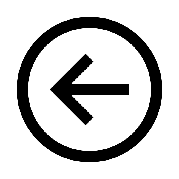 Arrow Circle Left Solid Vector