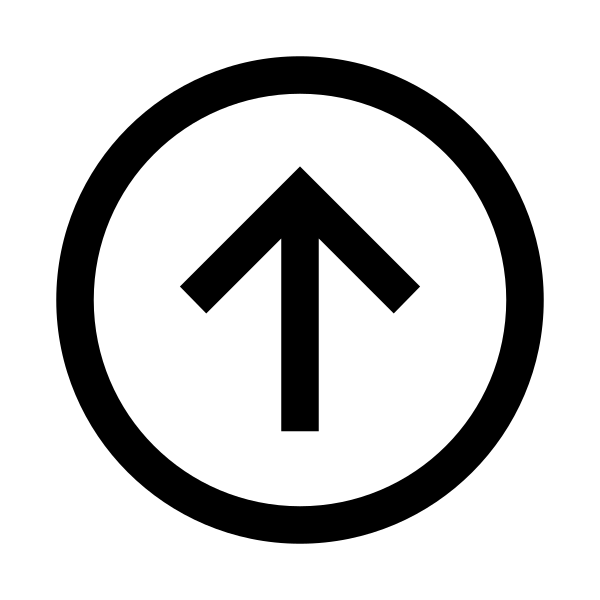 Arrow Circle Up Solid Vector