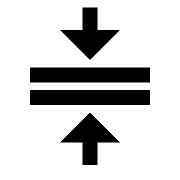 Arrow Collapse Vertical