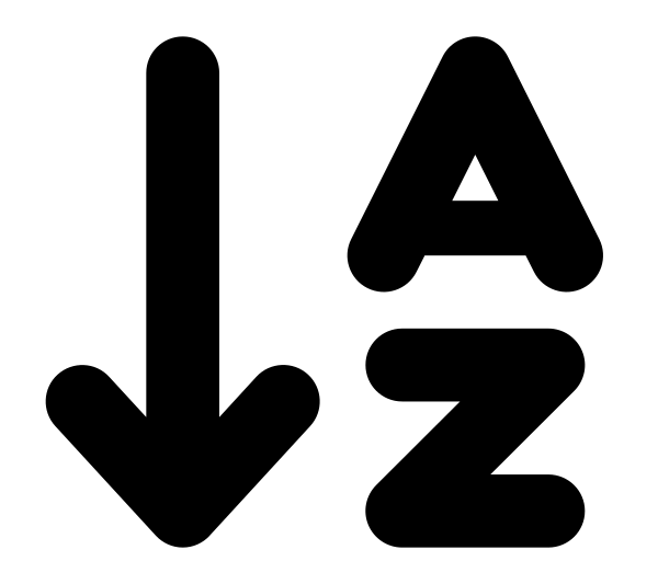 Arrow Down A Z