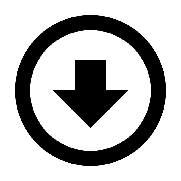 Arrow Down Bold Circle Outline