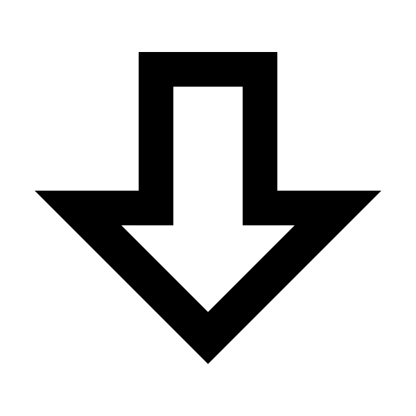 Arrow Down Bold Outline