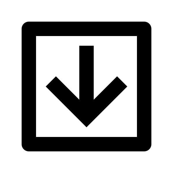 Arrow Down Box Line
