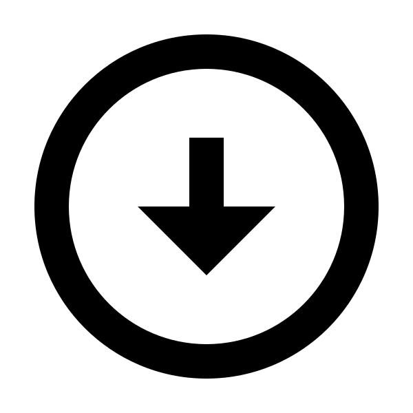 Arrow Down Circle Line