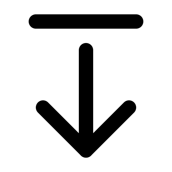 Arrow Down From Line