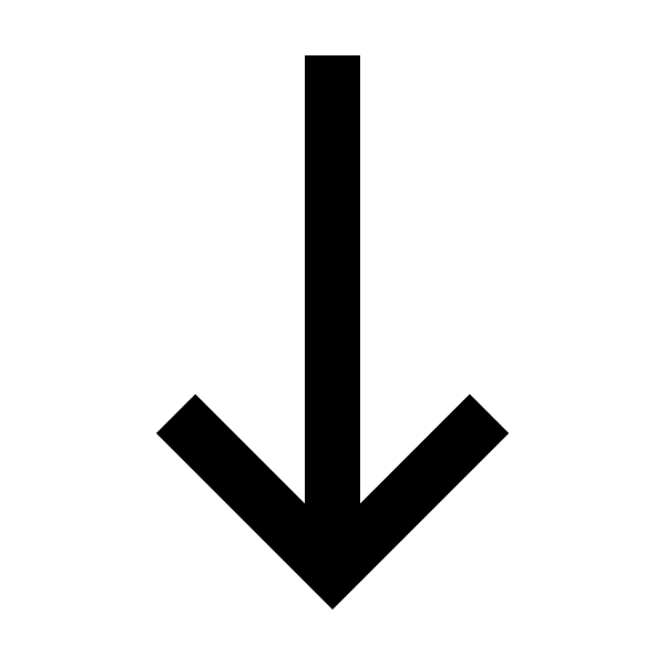Arrow Down Long Line