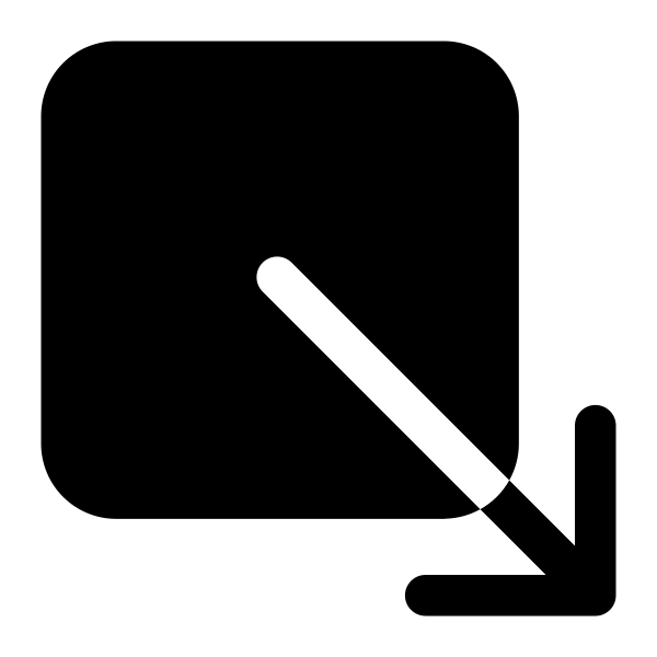 Arrow Down Right Box