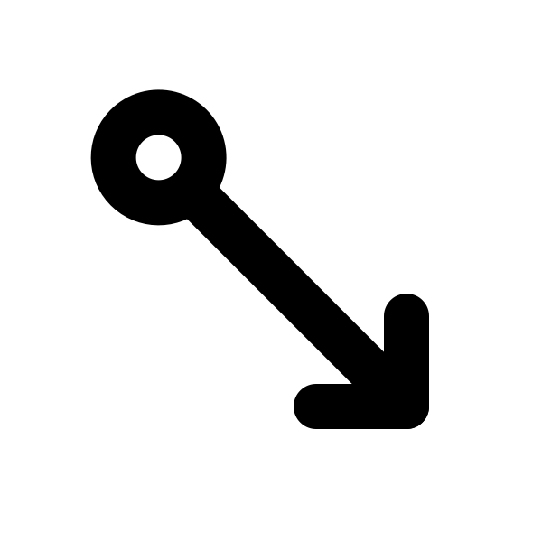 Arrow Down Right Circle