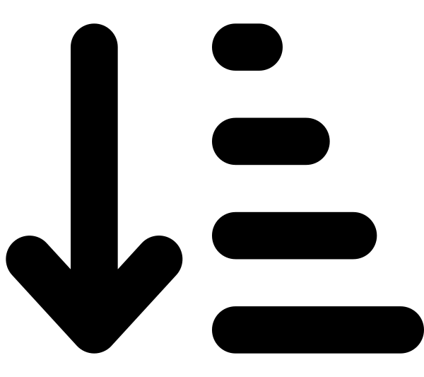 Arrow Down Short Wide