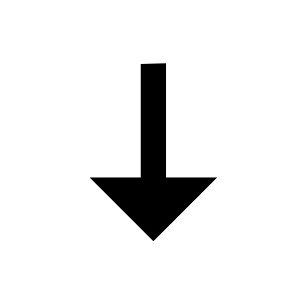 Arrow Down Thin